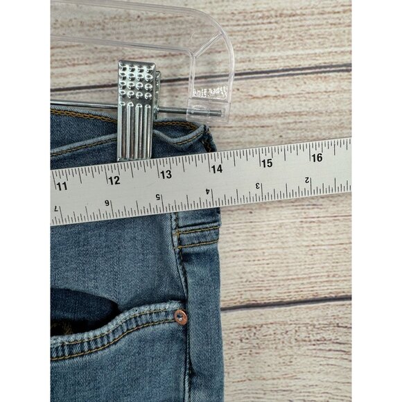 Free People Distressed Stretch Skinny Jeans Women's Size 27R Blue Medium Wash - Picture 7 of 10